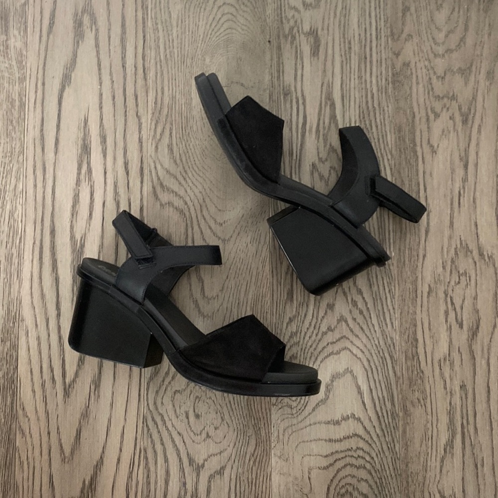 Camper Ivy Velcro Sandal in Black